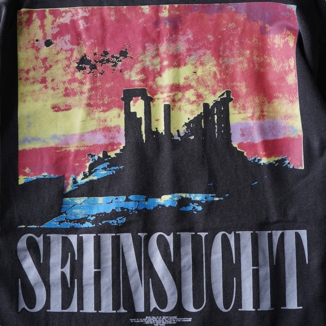 "割れアスカリャンメン袖プリ / エヴァンゲリオン" double side print tee