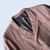 vintage check pattern tailoerd jacket