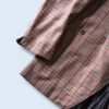 vintage check pattern tailoerd jacket