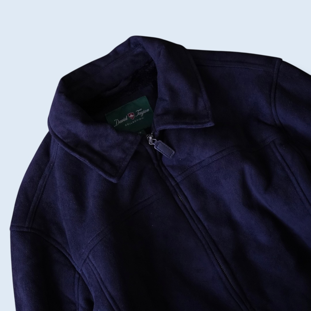 fake suede drizzler jacket