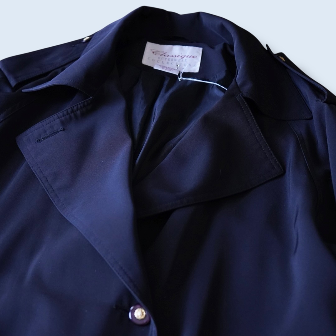 back many tuck gabardine maxi long coat