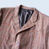 vintage check pattern tailoerd jacket