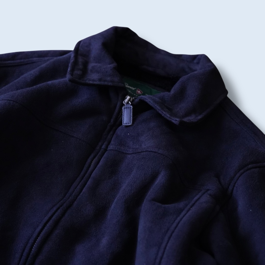 fake suede drizzler jacket