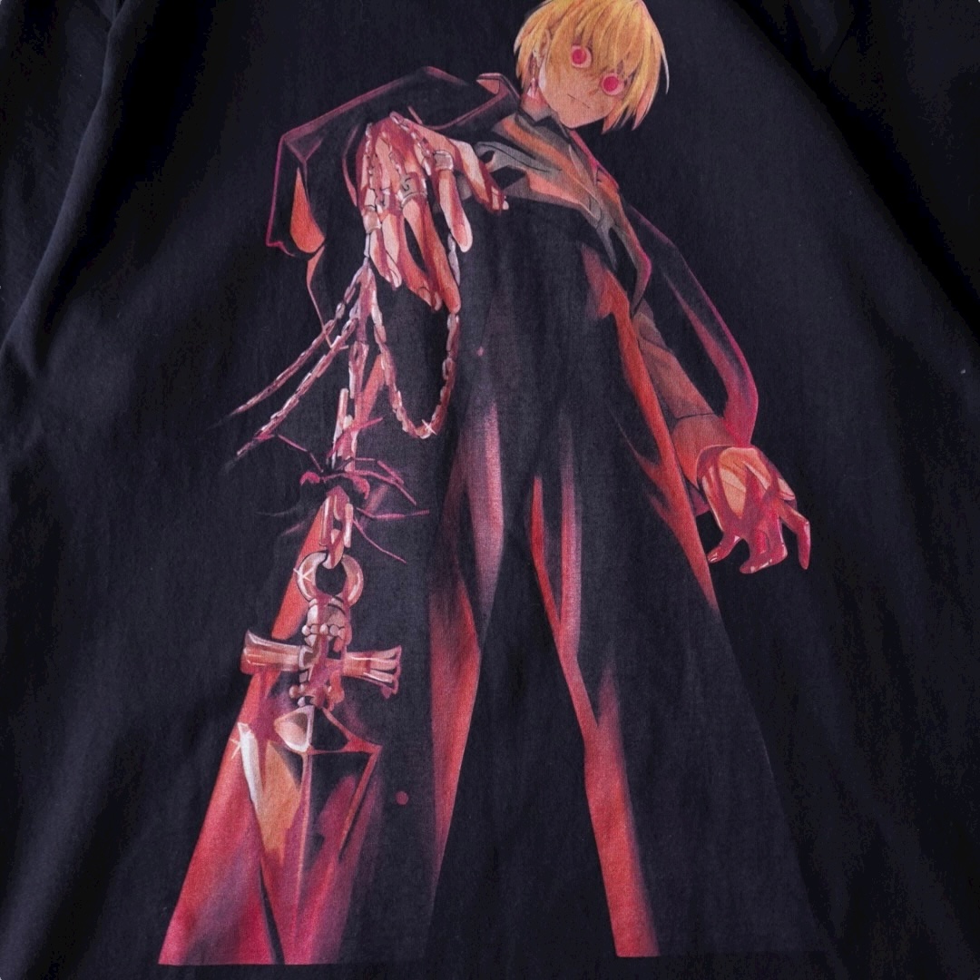 “緋の眼クラピカ / HUNTER×HUNTER” double side print tee