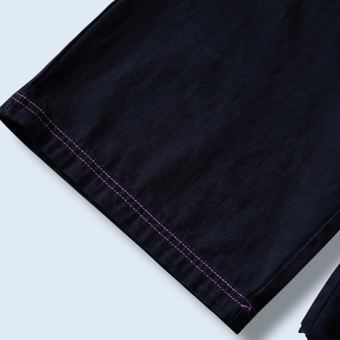 FASHION NOVA black overdye "MONSTER ENERGY" color gimmick wide pants