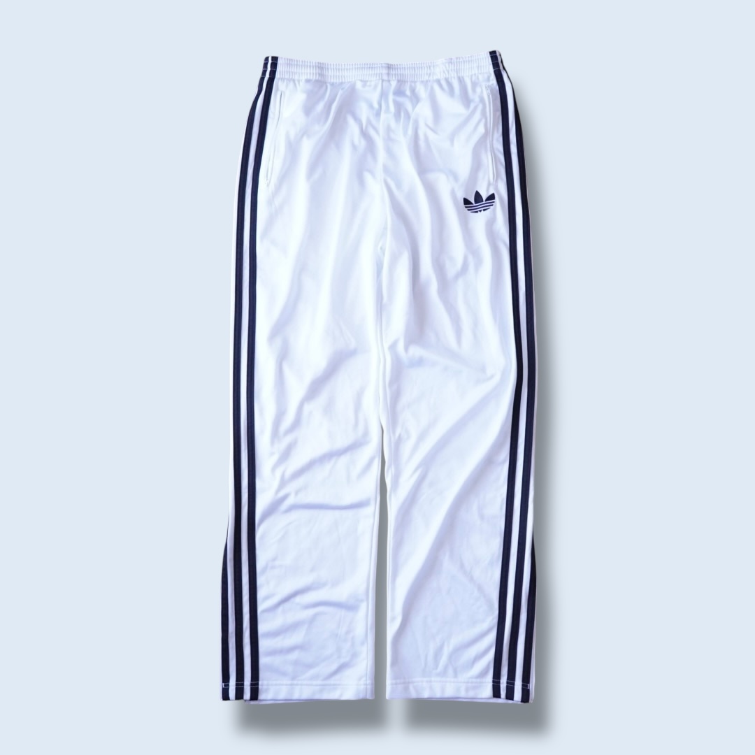 【adidas】white × black track pants