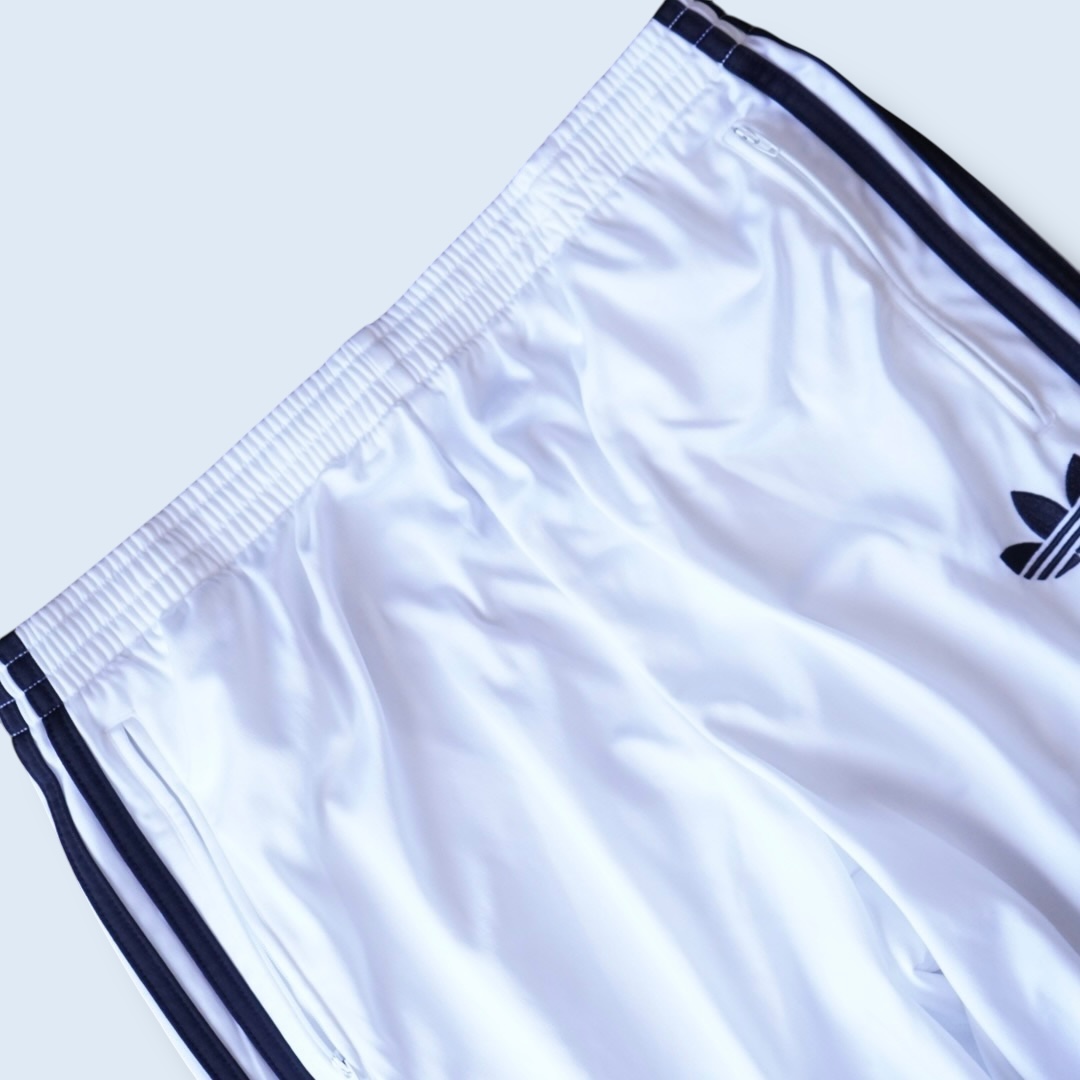 【adidas】white × black track pants