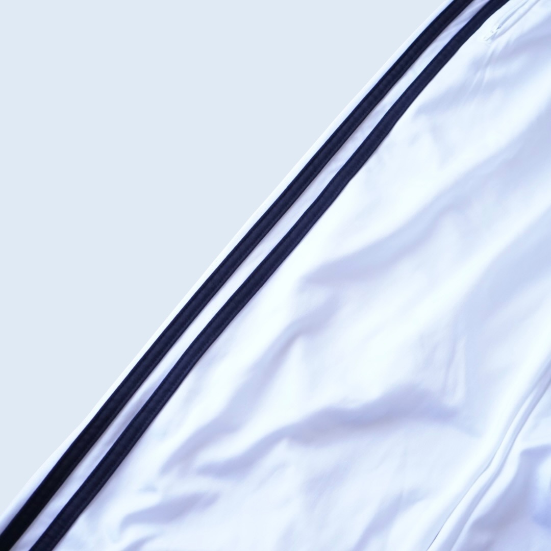 【adidas】white × black track pants