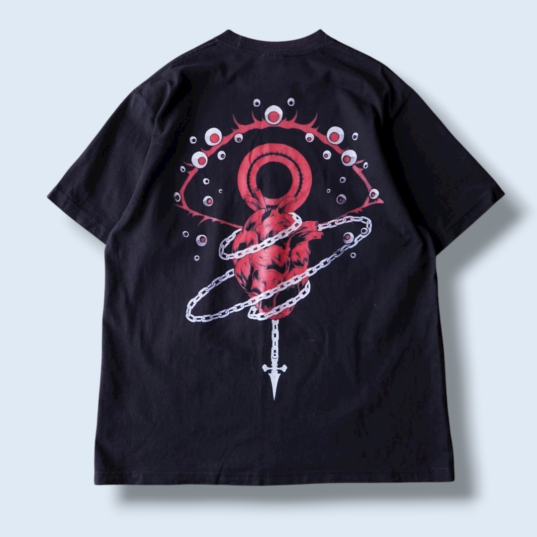 “緋の眼クラピカ / HUNTER×HUNTER” double side print tee