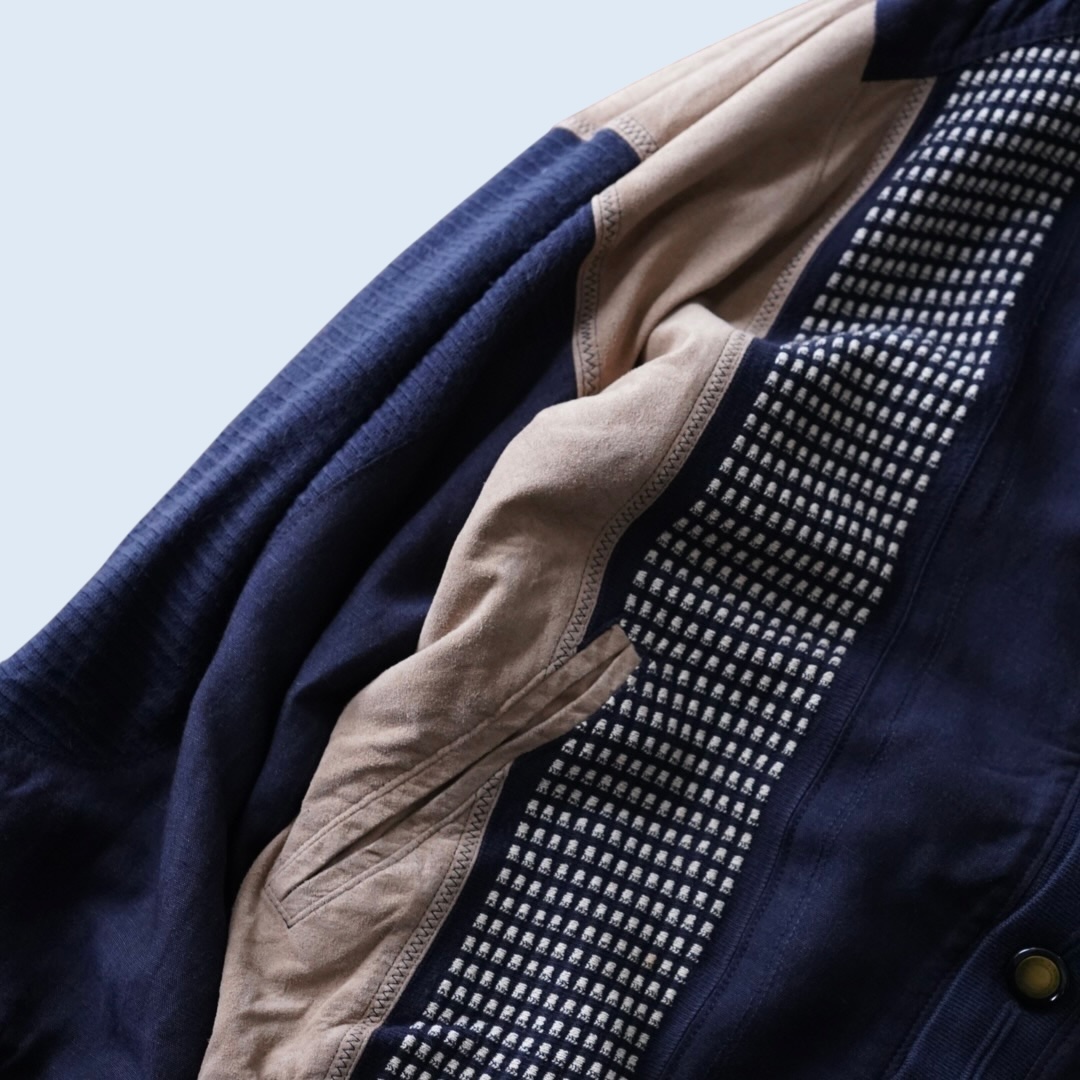 【送料無料】fake suede switching cardigan