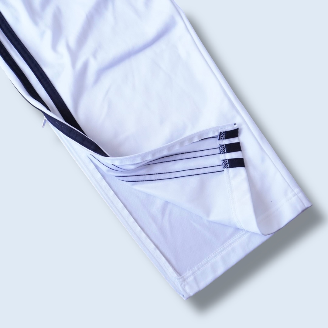 【adidas】white × black track pants
