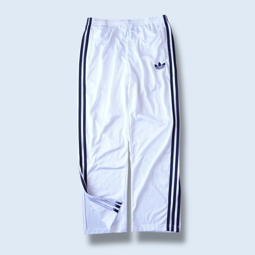 【adidas】white × black track pants