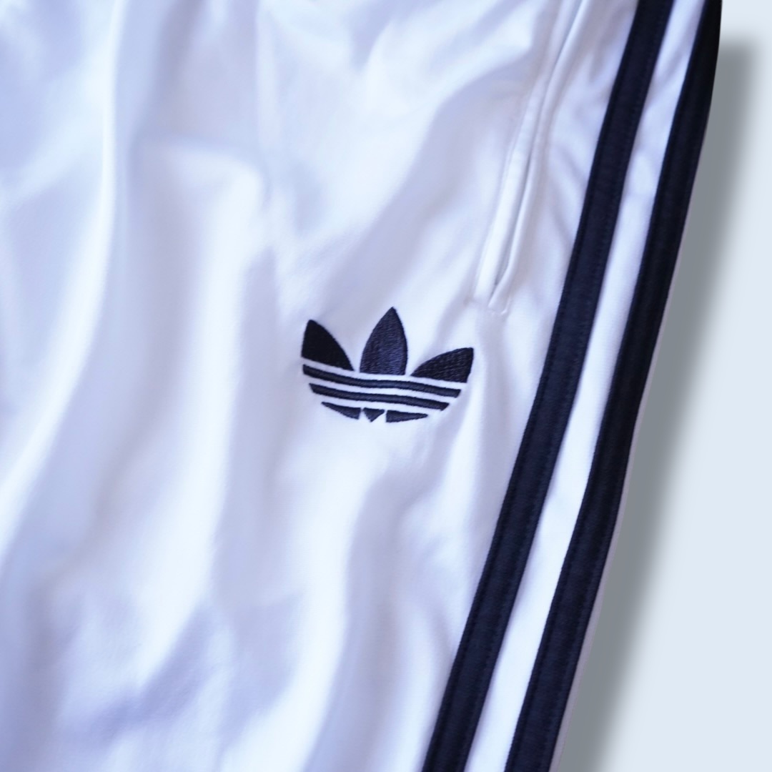 【adidas】white × black track pants