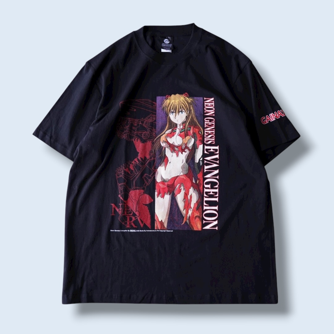 “エロズタボロアスカ / エヴァンゲリオン” print tee