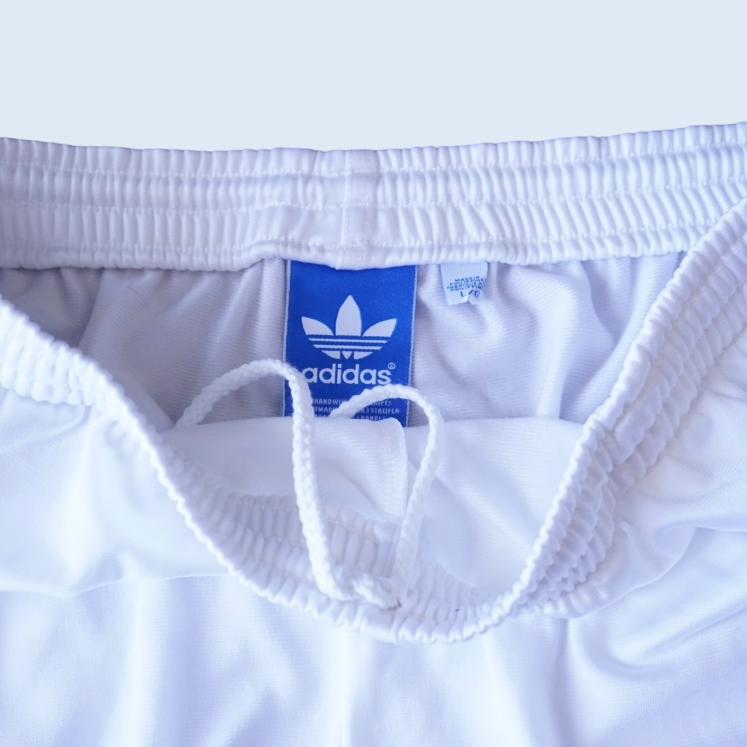 【adidas】white × black track pants