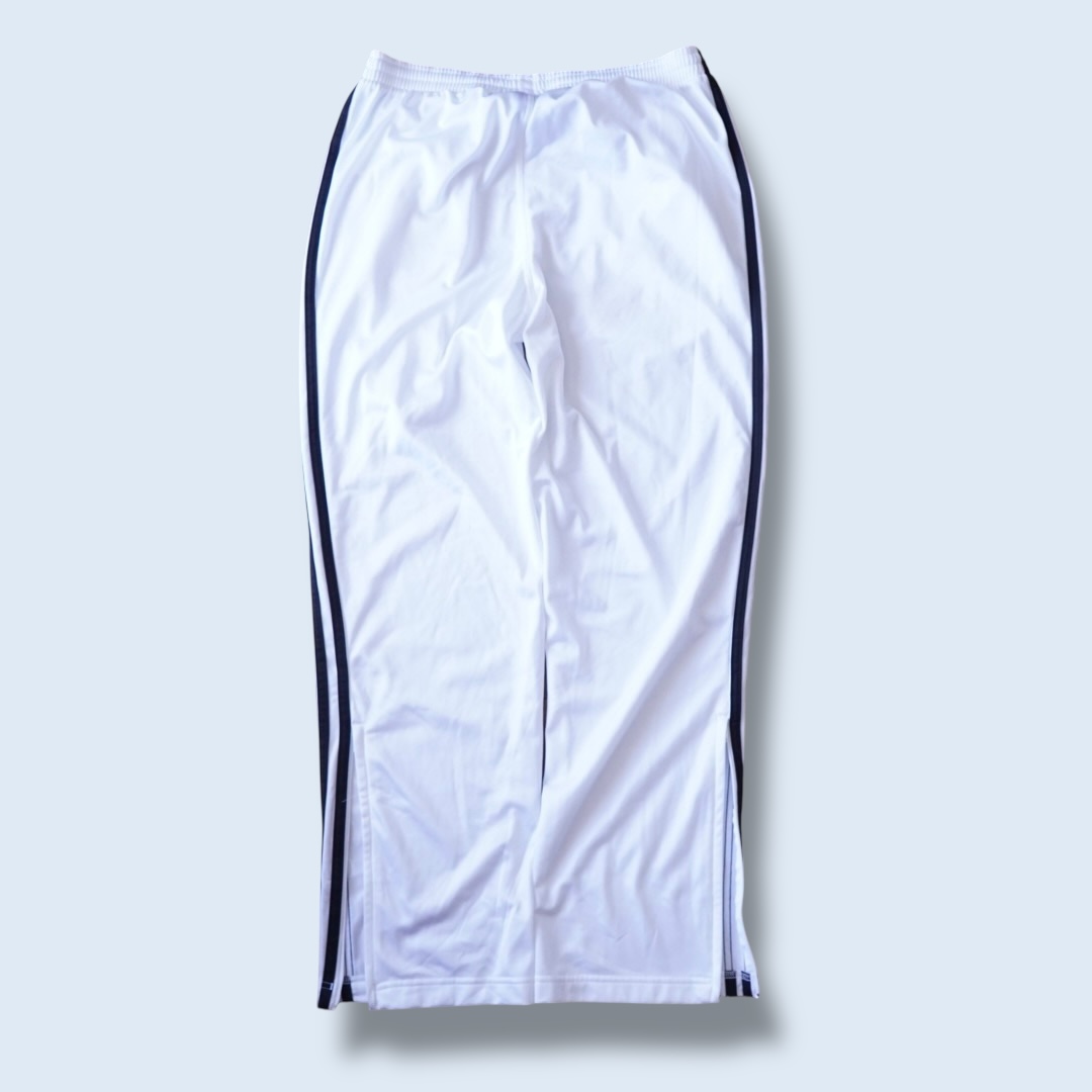 【adidas】white × black track pants