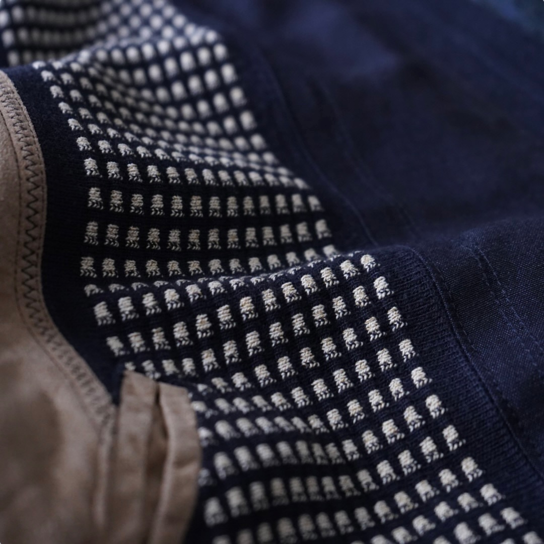 【送料無料】fake suede switching cardigan