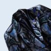 glossy paisley pattern velours tailored jacket