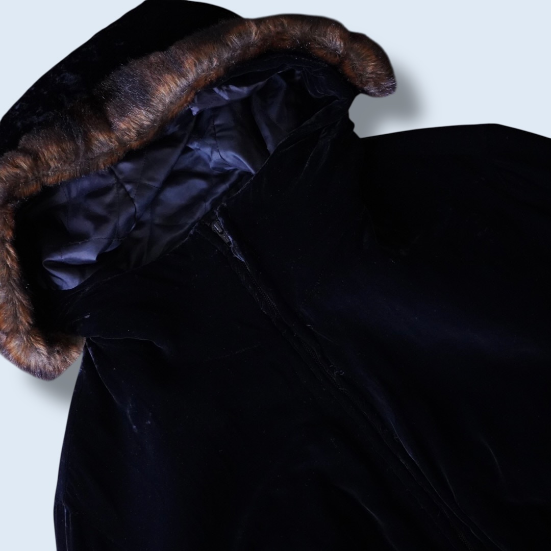 【RalphLauren】oversized velours mods coat