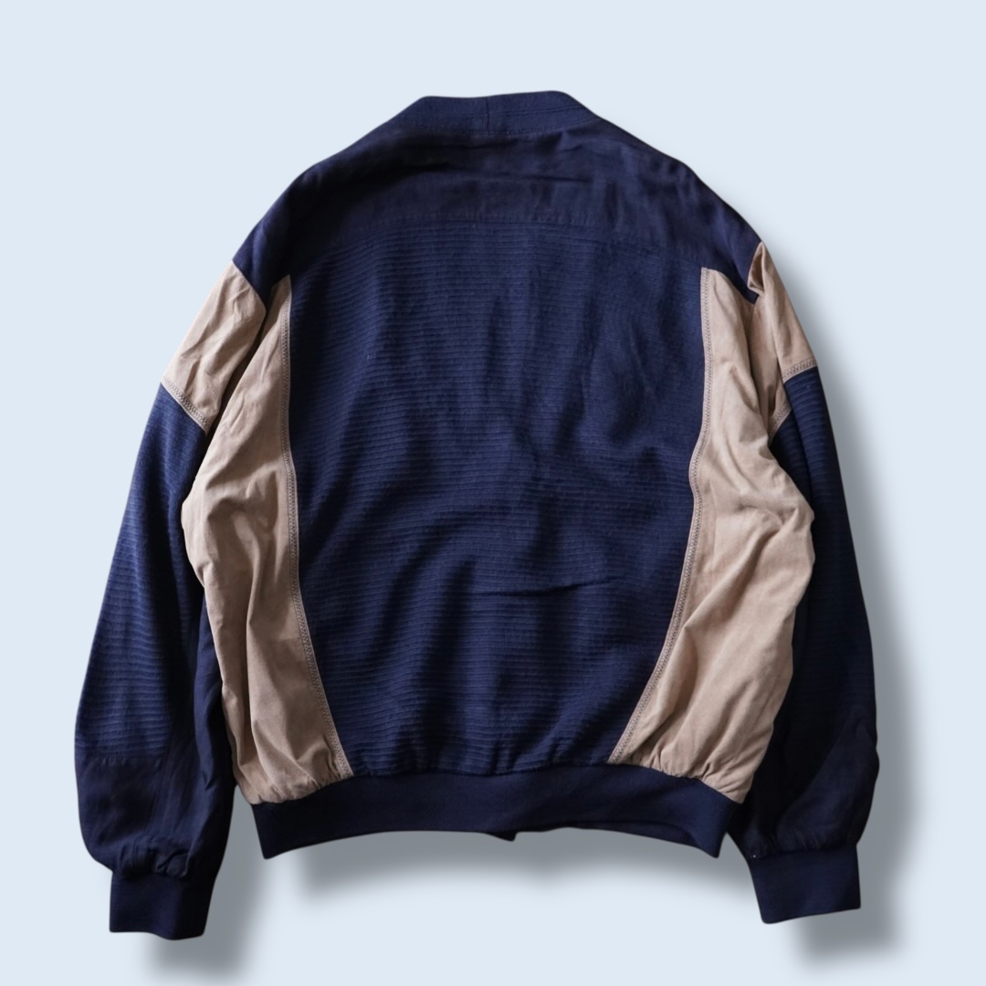 【送料無料】fake suede switching cardigan
