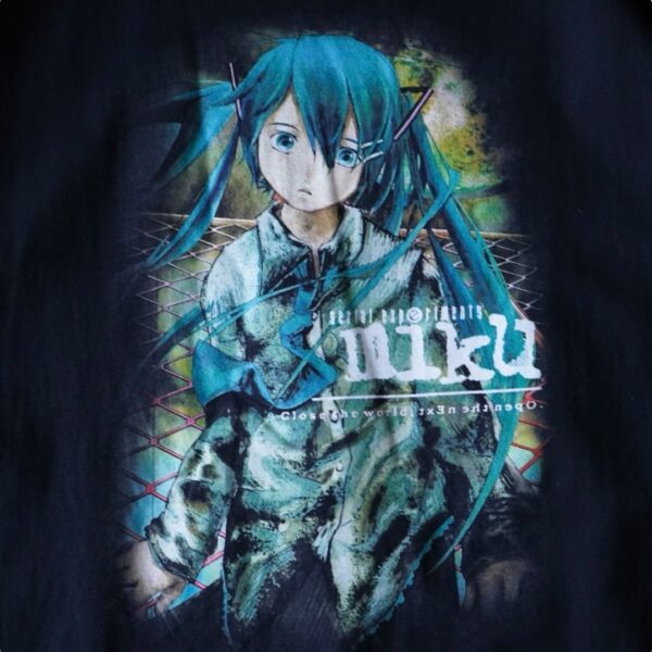 "神オマージュmiku × lain / 初音ミク / serial experiments lain" print tee