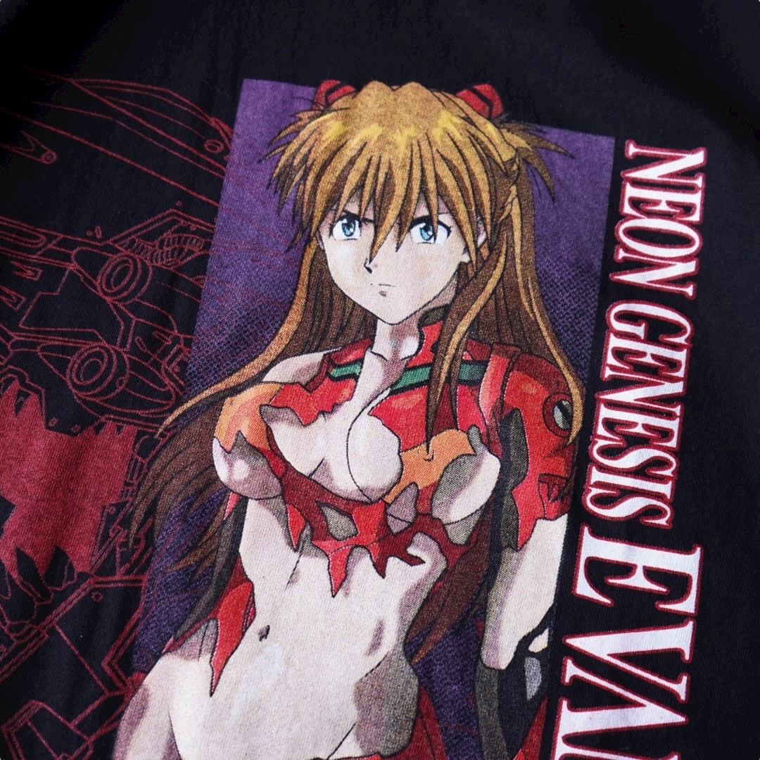 “エロズタボロアスカ / エヴァンゲリオン” print tee