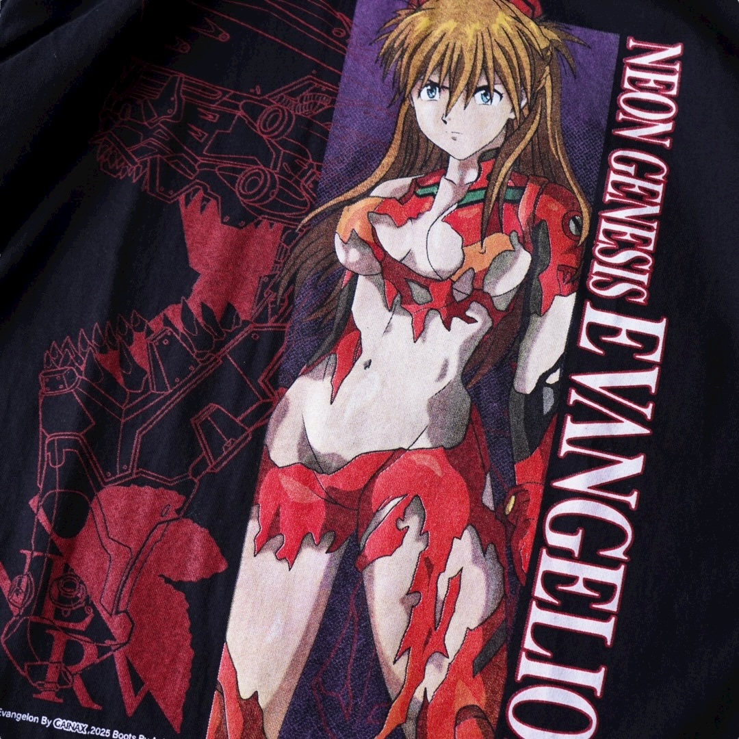 “エロズタボロアスカ / エヴァンゲリオン” print tee