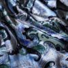 glossy paisley pattern velours tailored jacket