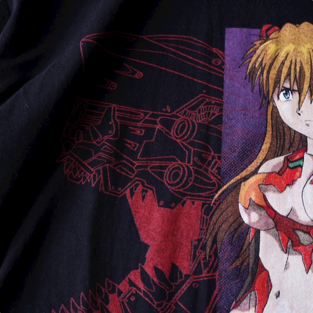 “エロズタボロアスカ / エヴァンゲリオン” print tee