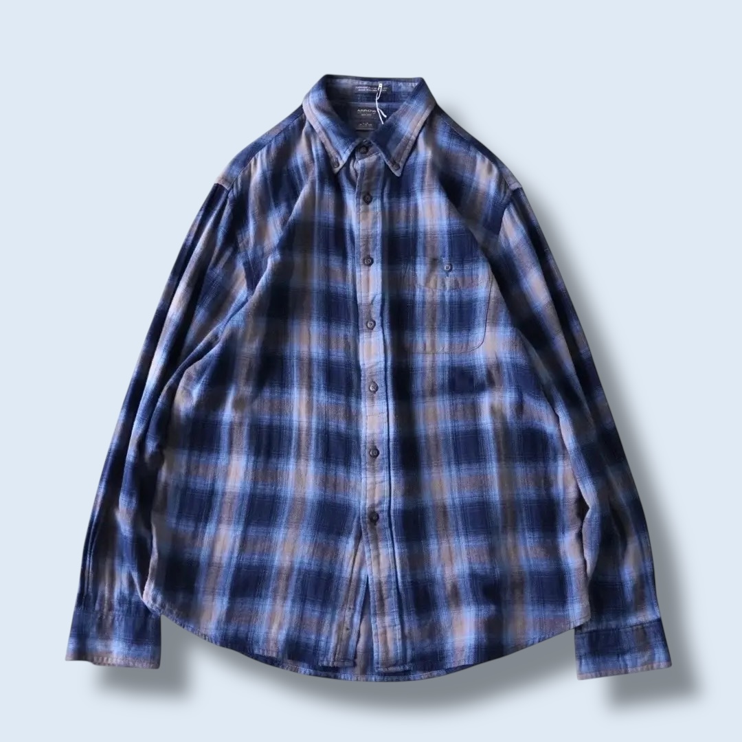good color shadow check shirt