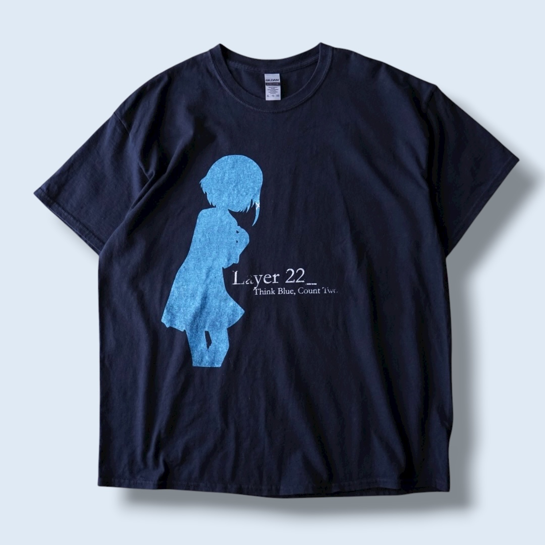 “シルエット玲音 / serial experiments lain” print tee