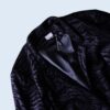 CHICO’S velours tiger stripe tailored jacket