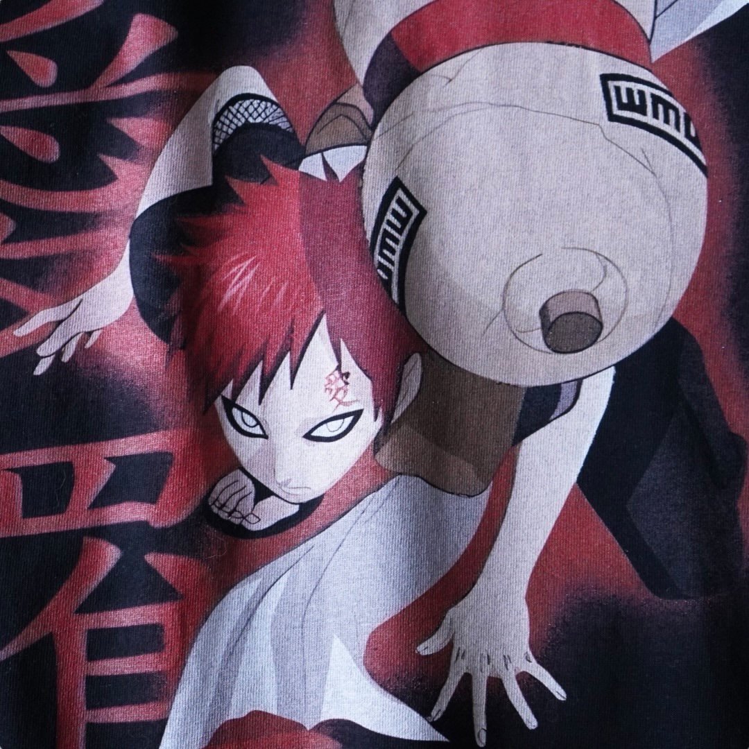 "珍品極上我愛羅のリャンメンピン / NARUTO" double side print tee