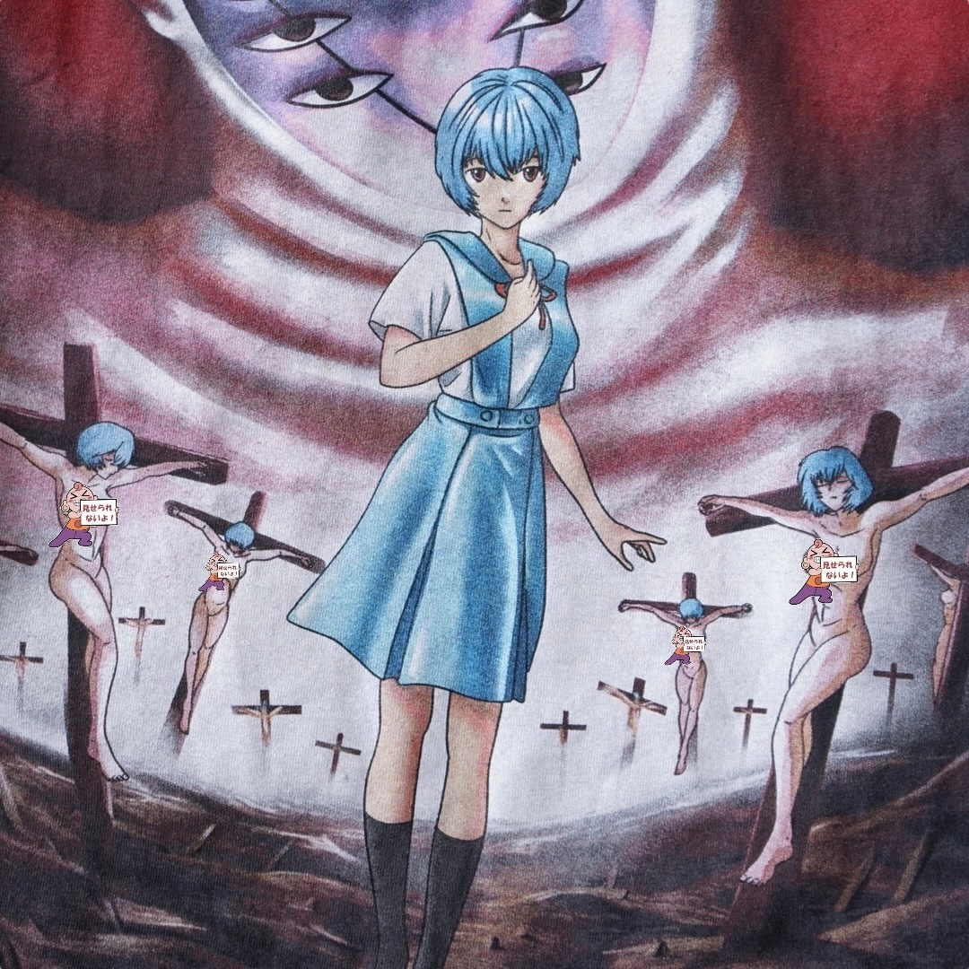 "綾波×リリスのサードインパクト / エヴァンゲリオン" double side print tee