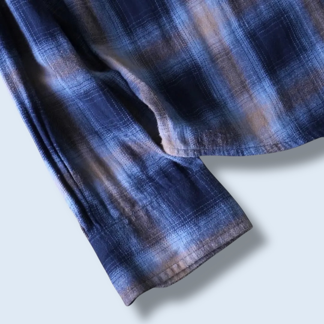 good color shadow check shirt