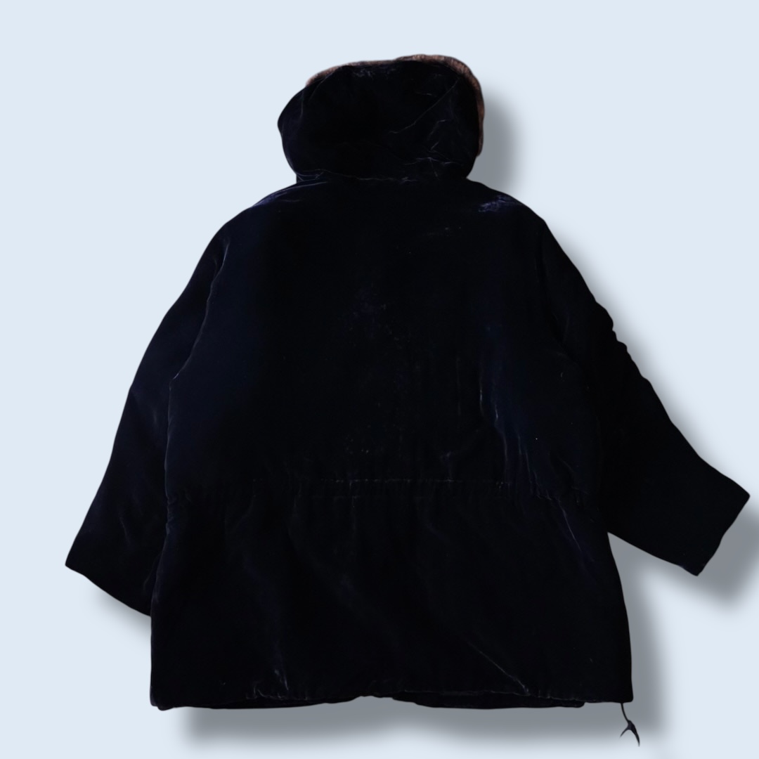 【RalphLauren】oversized velours mods coat