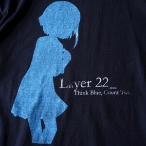 “シルエット玲音 / serial experiments lain” print tee