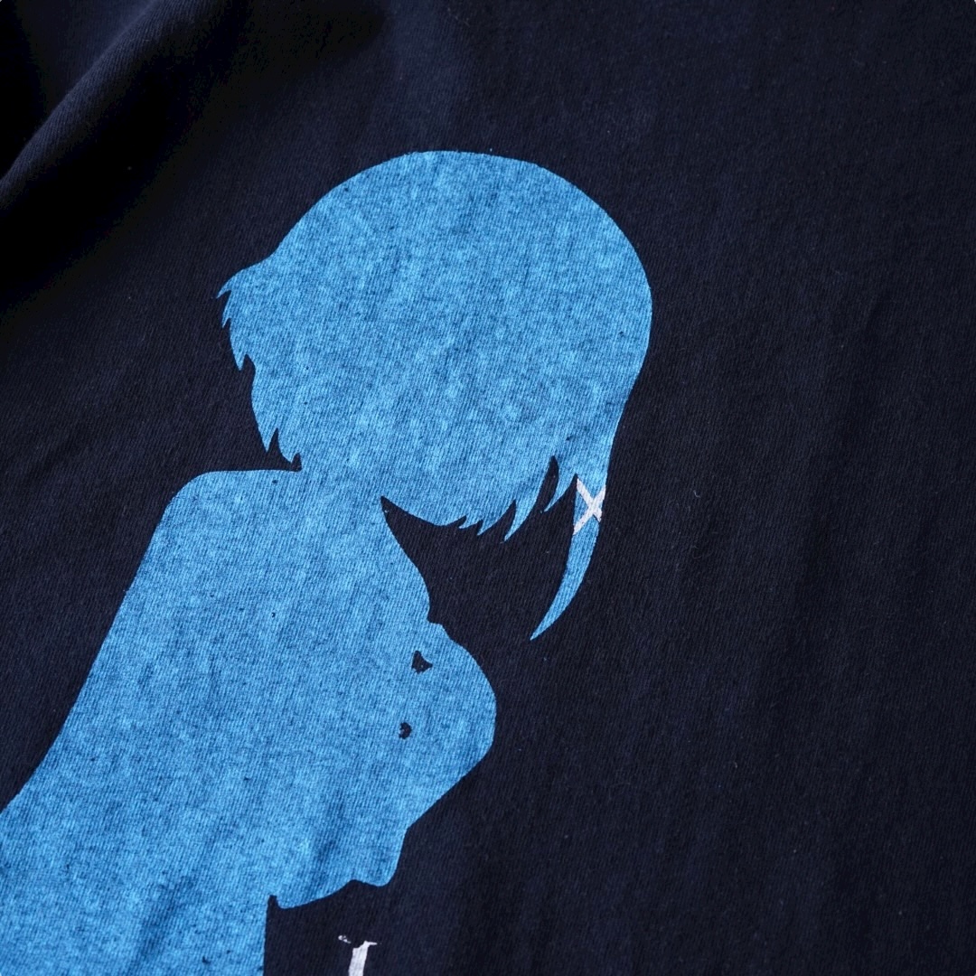“シルエット玲音 / serial experiments lain” print tee