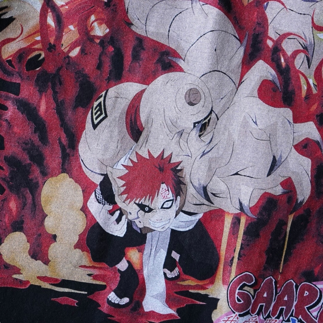 "珍品極上我愛羅のリャンメンピン / NARUTO" double side print tee