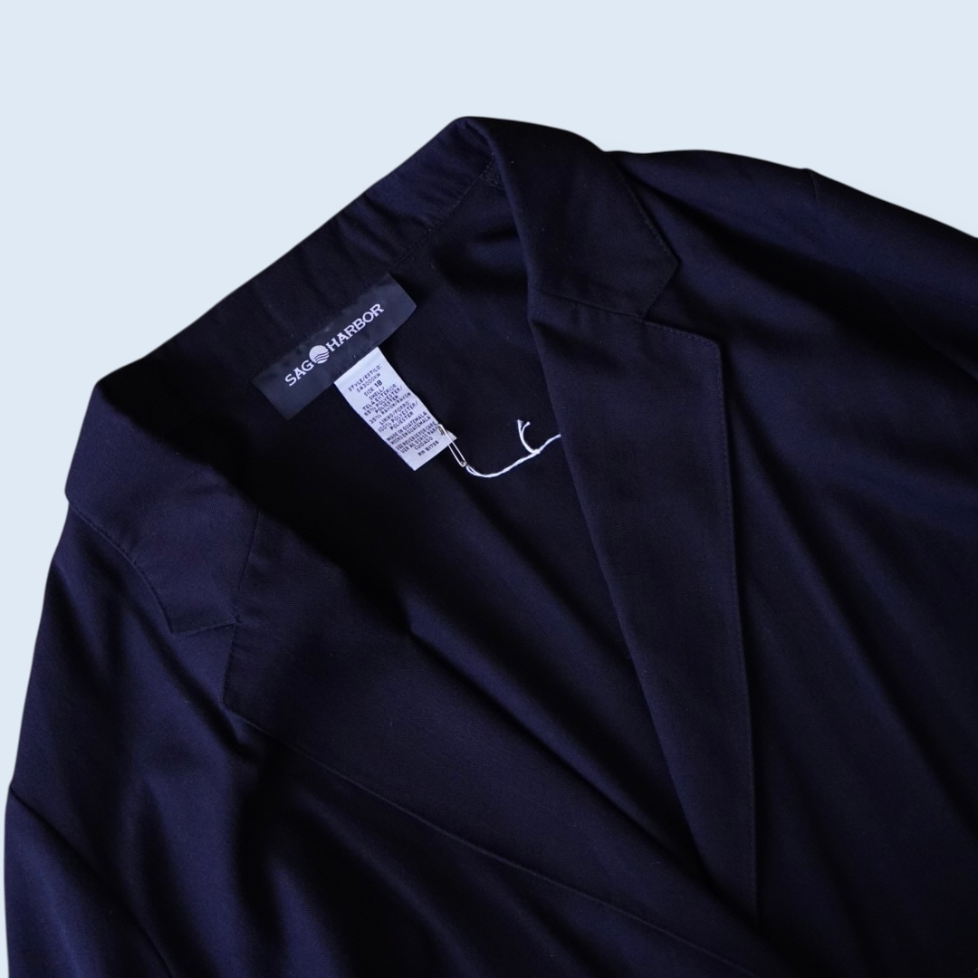 drape black easy tailoerd jacket