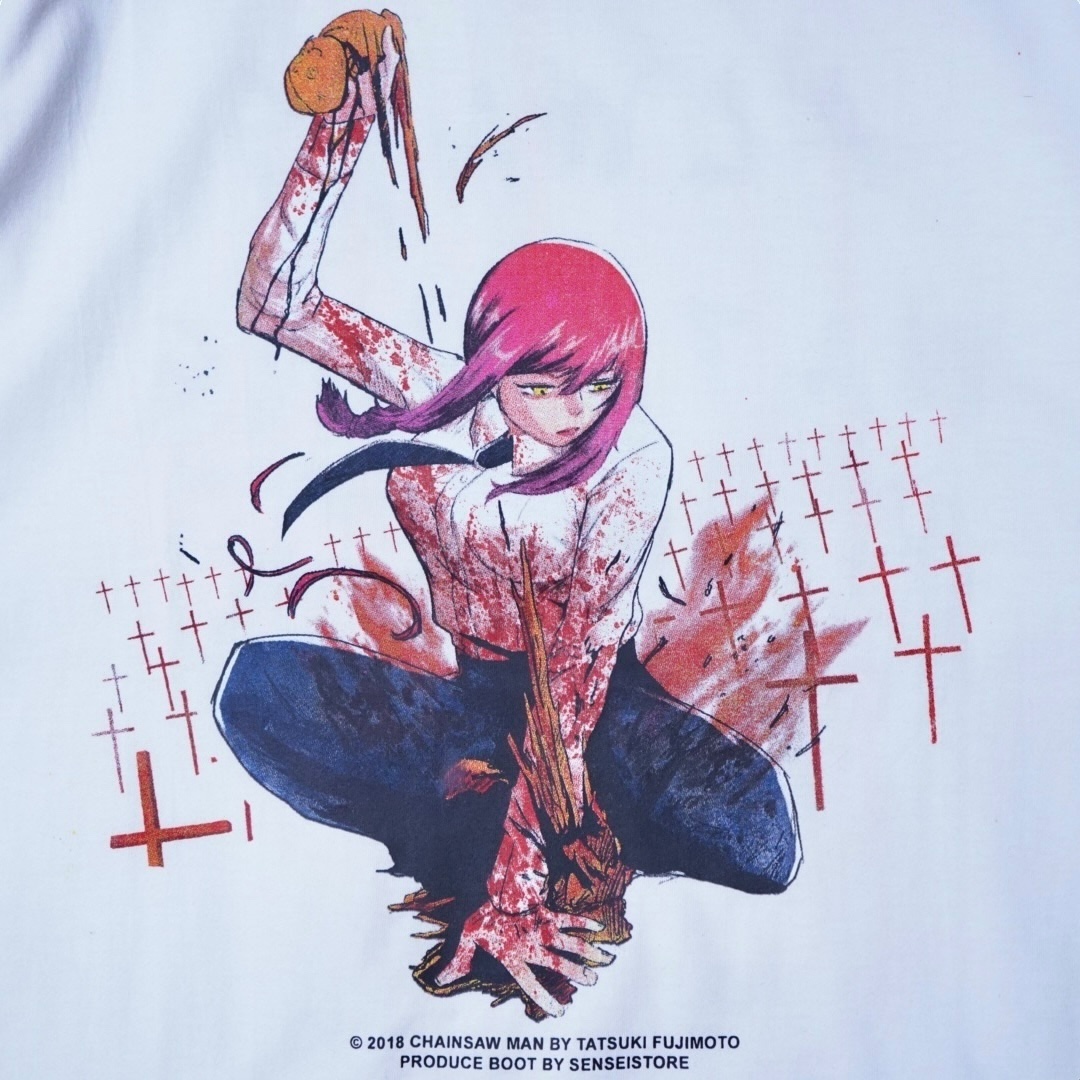 "リャンメンマキマブチ抜き / チェンソーマン" print tee