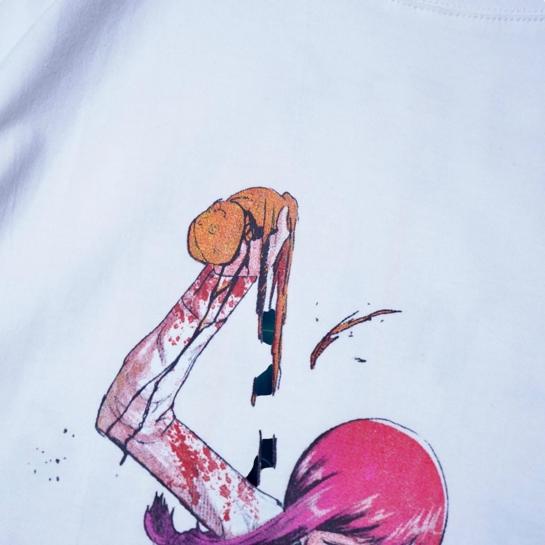 "リャンメンマキマブチ抜き / チェンソーマン" print tee