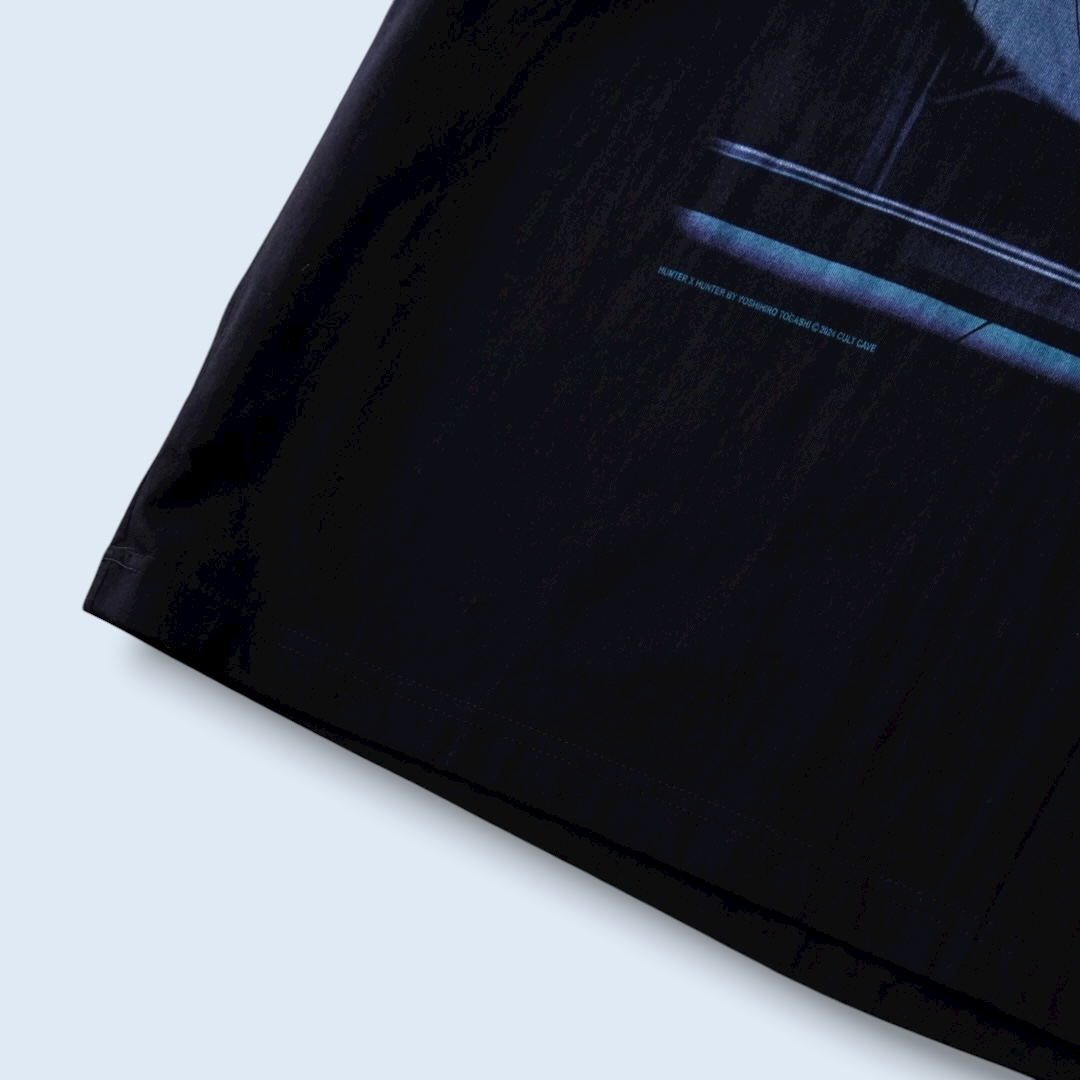 “クロロフェイスアップ / HUNTER×HUNTER” double side print tee