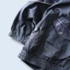 glossy silver switching blouson