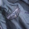 glossy silver switching blouson
