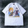 "クラピカとクロロのリャンメン / HUNTER×HUNTER" double side print tee