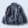 glossy silver switching blouson