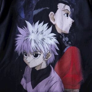 “キルア×イルミ / HUNTER×HUNTER” double side print tee
