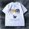 "クラピカとクロロのリャンメン / HUNTER×HUNTER" double side print tee