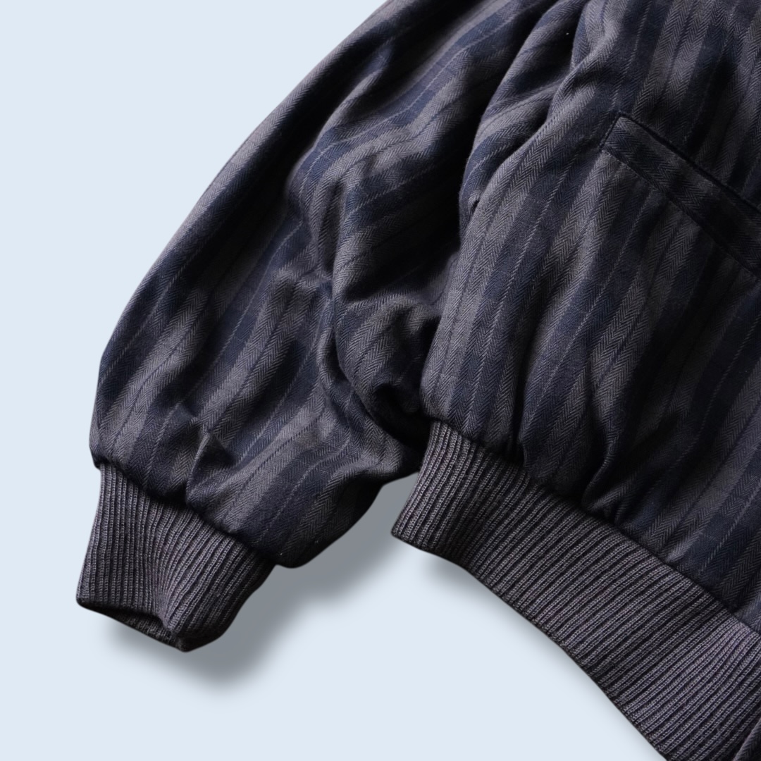 bitter check pattern × earth color reversible sweat cardigan